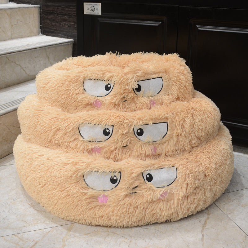 Donut bed with face